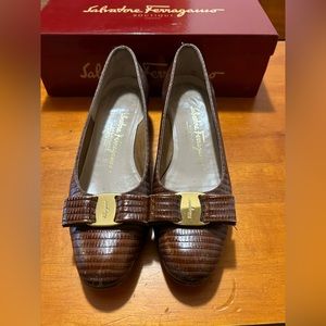 Salvatore Ferragamo women’s shoes.  Brown.  Size 8.